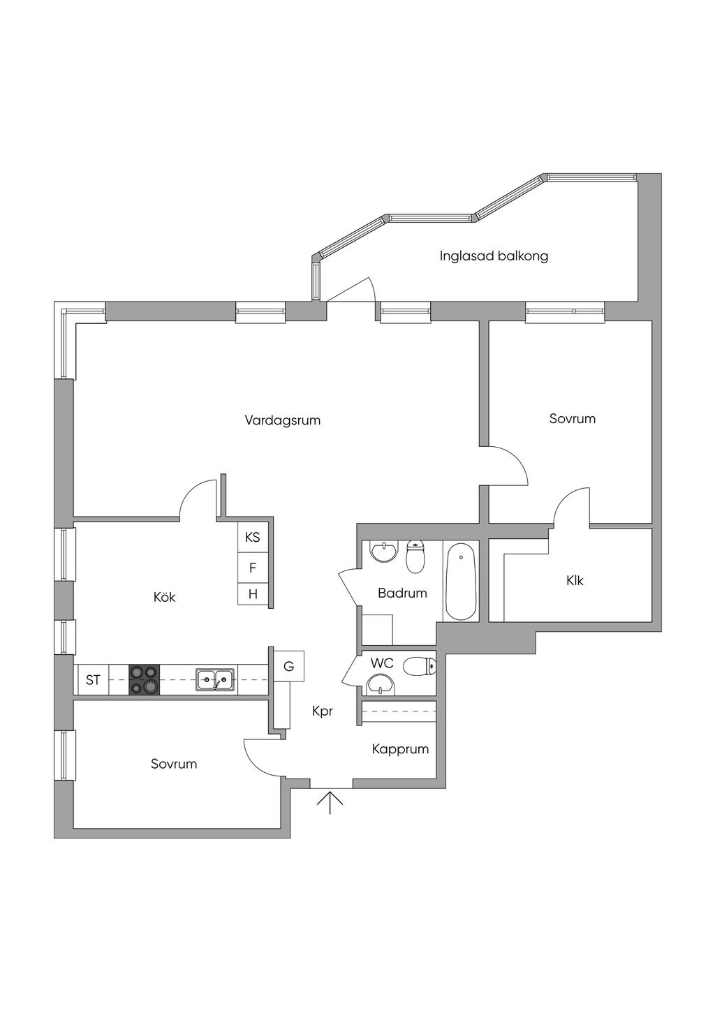 Nuvarande planlösning