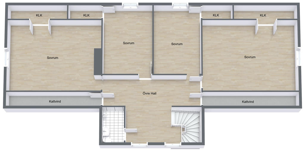 Planlösning övre plan