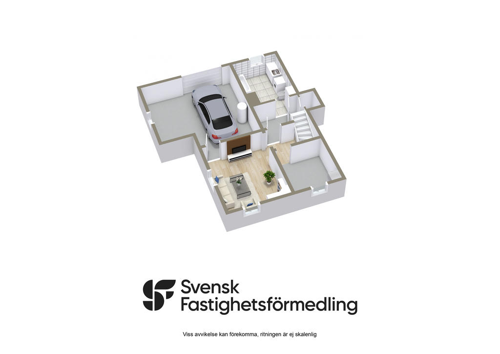 Planritning källare 3D