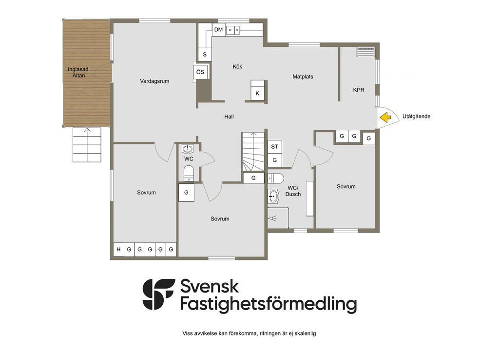 Planritning entréplan 2D