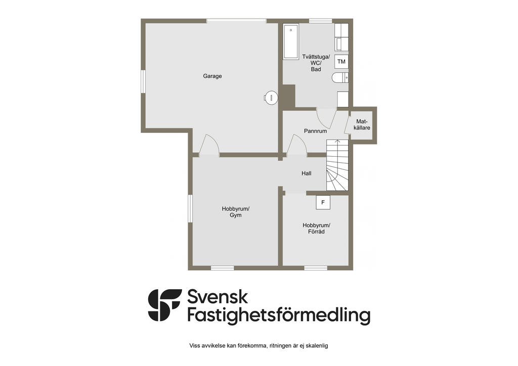 Planritning källare 2D