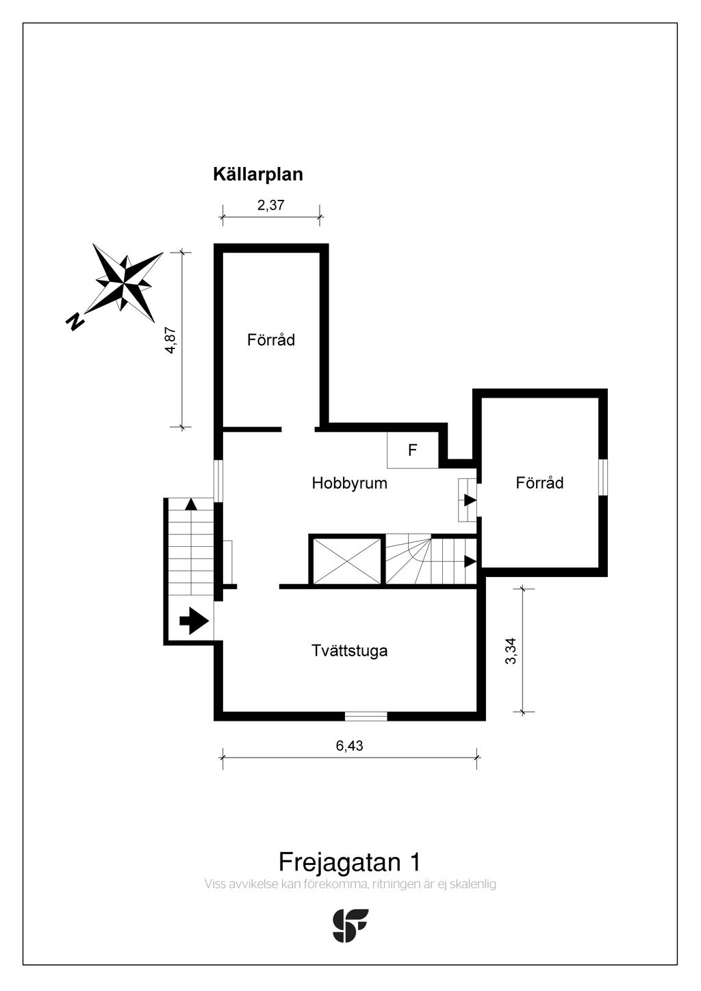 Planritning källarplan
