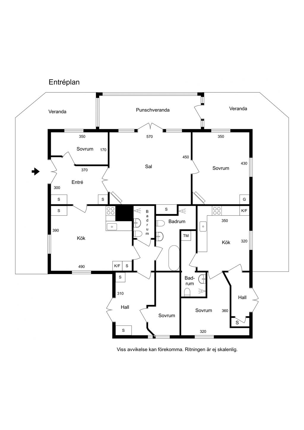 Planlösning; entréplan