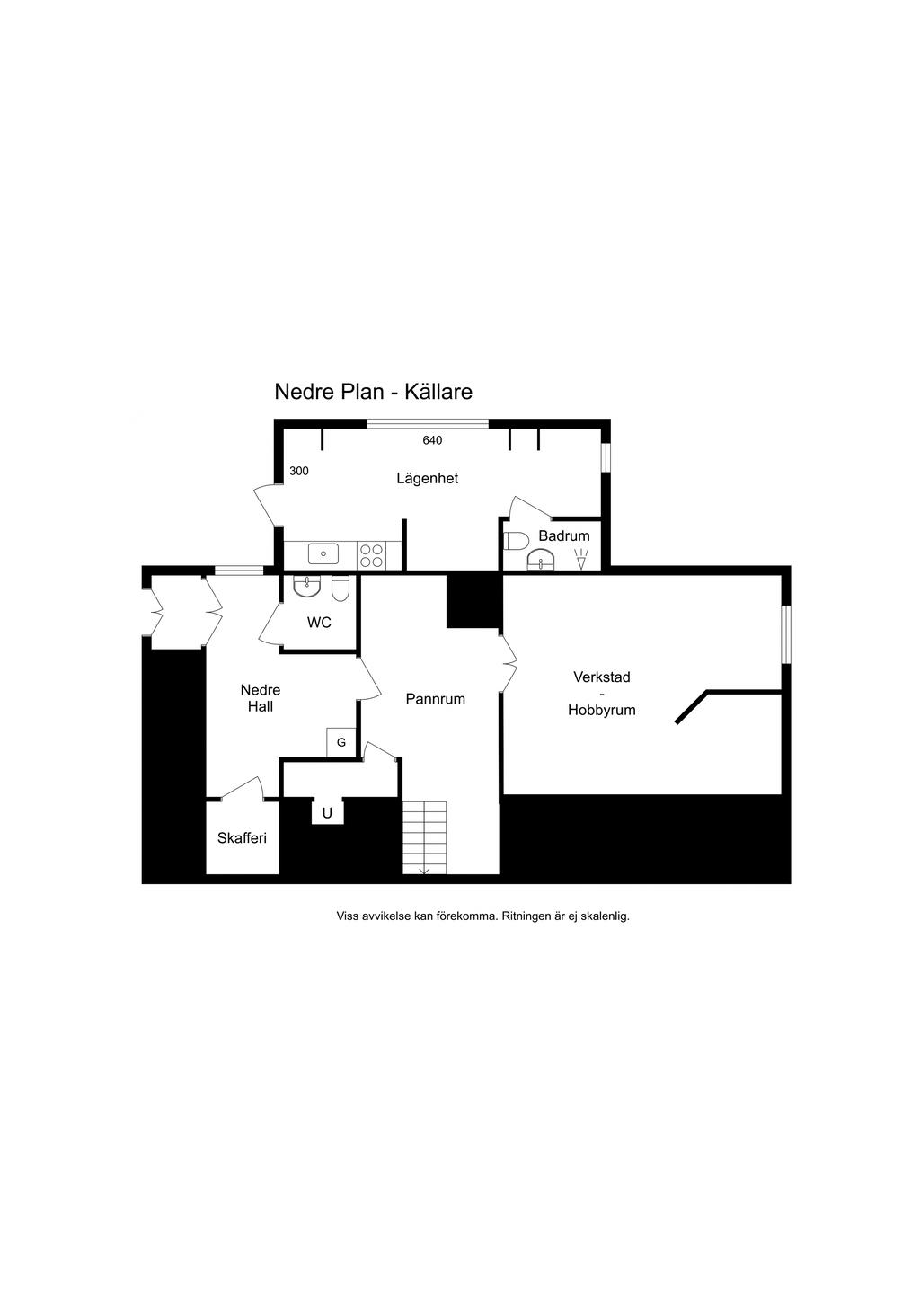 Planlösning; källare