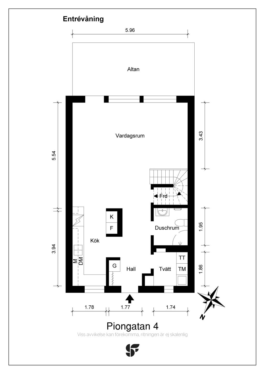 Planritning entréplan