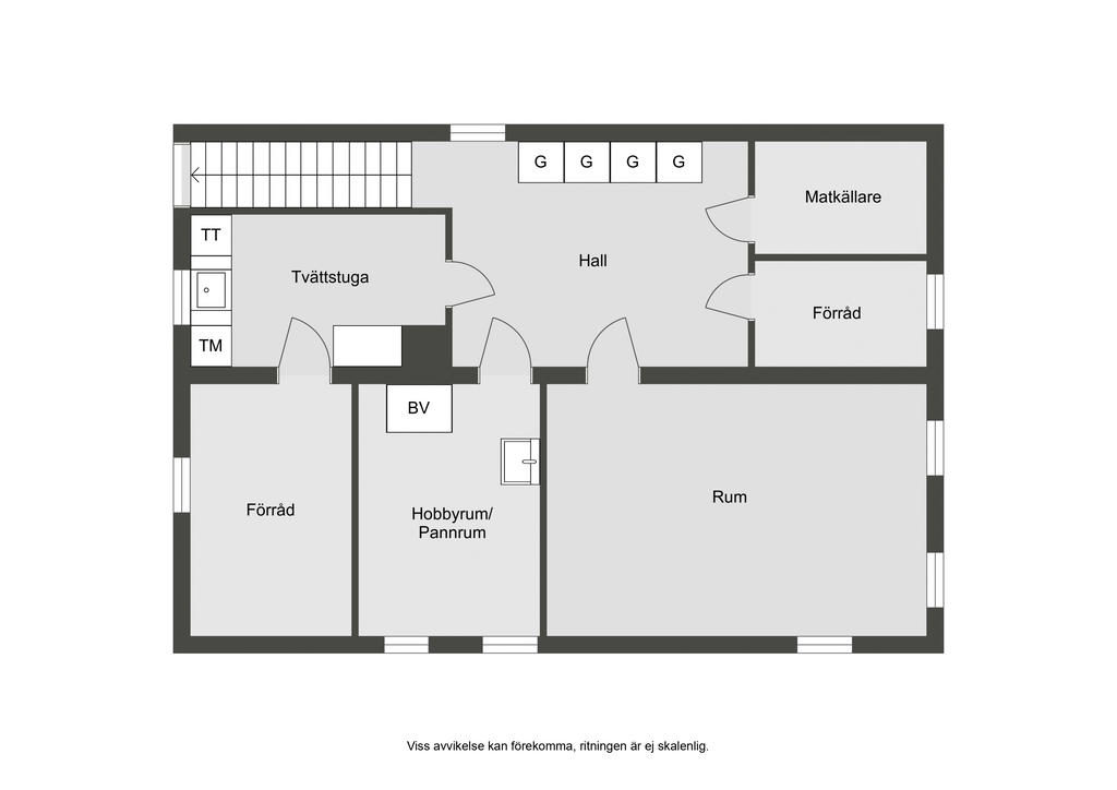 Planlösning källarplan