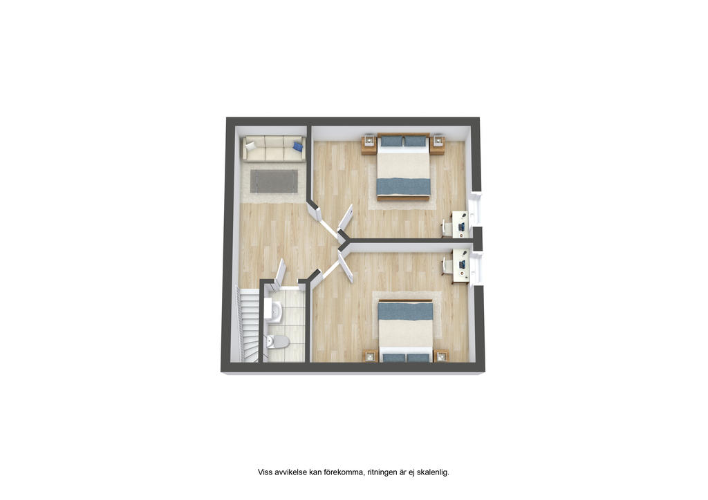 Planlösning övre plan