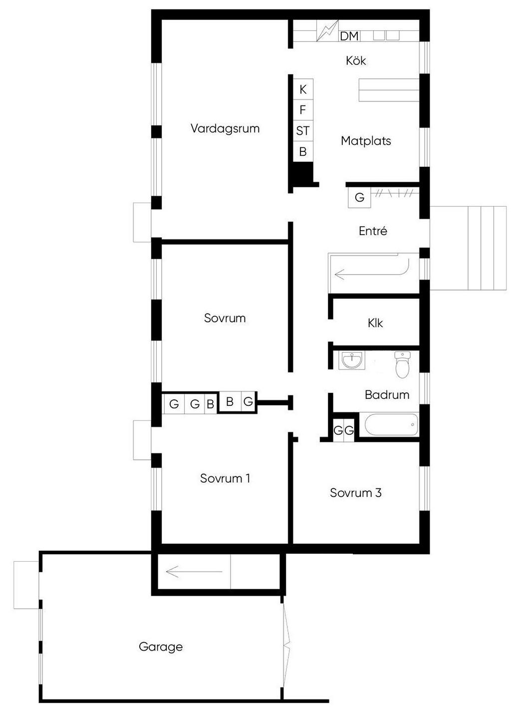 Planlösning entréplan