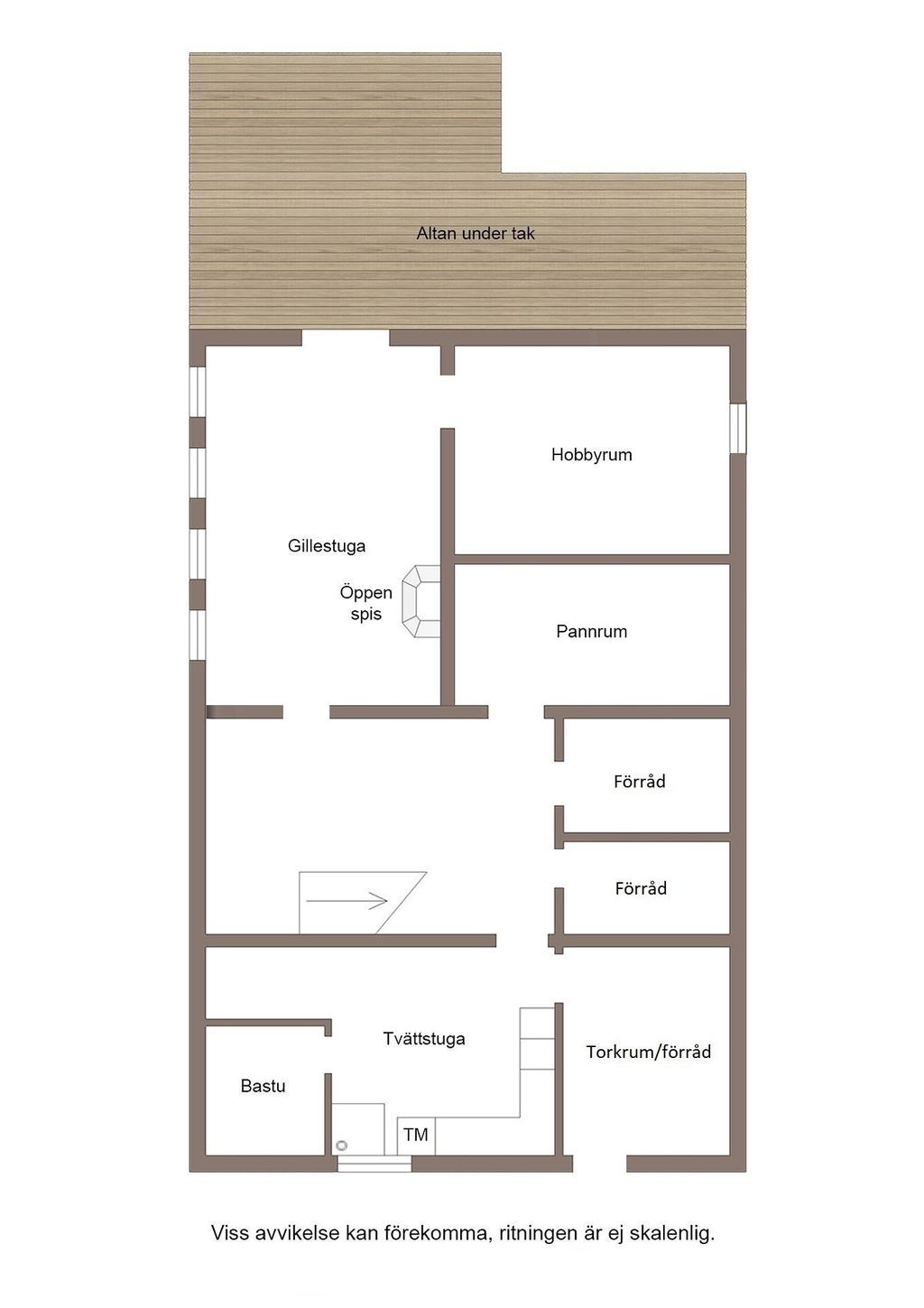 Källarplan i souterräng