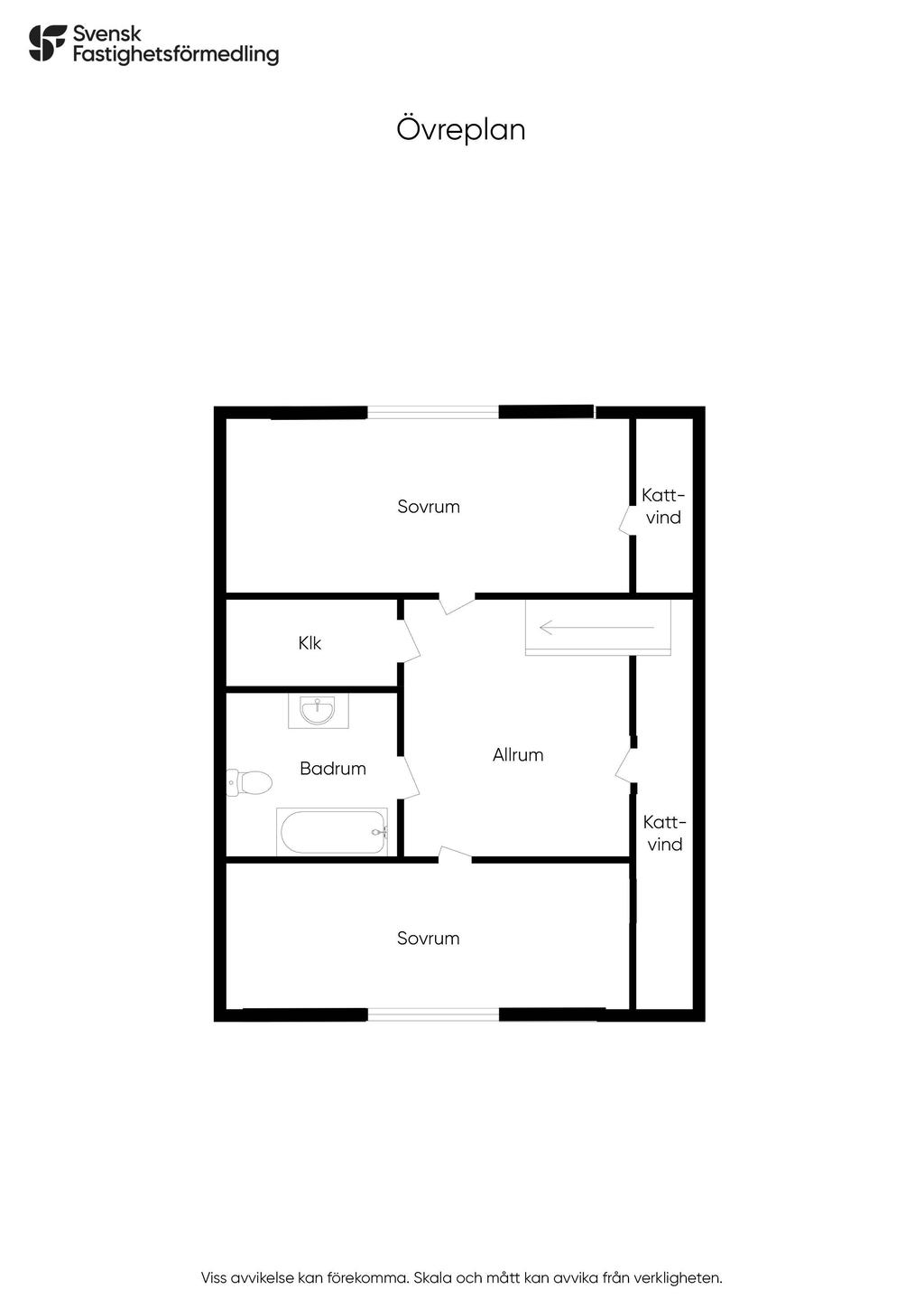 Planlösning - Övreplan