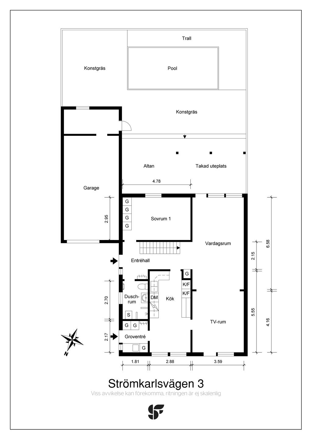 Planritning entréplan