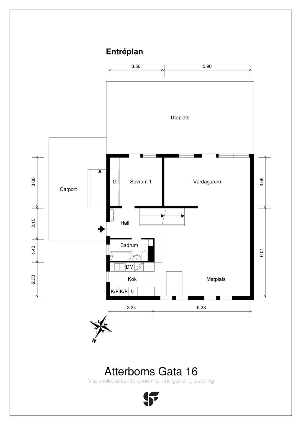 Planritning entréplan