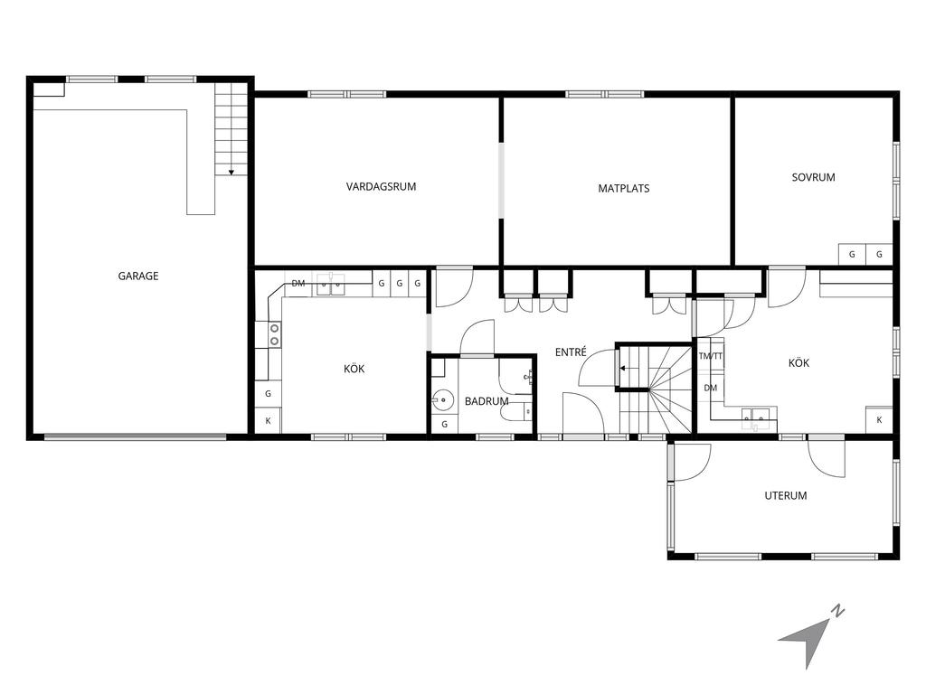 Planlösning entréplan