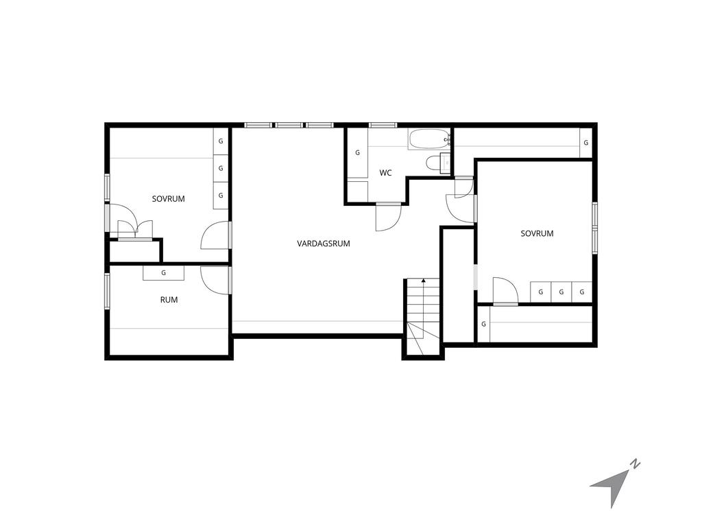Planlösning övre plan
