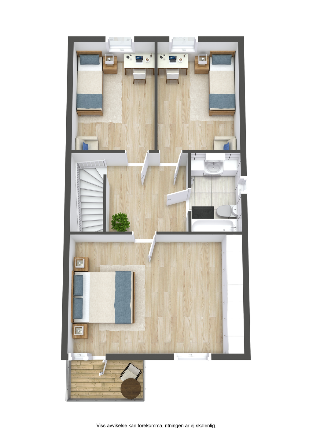 Planlösning övre plan