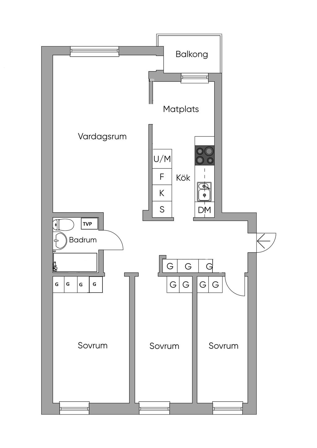 2 D skiss, avvikelser kan förekomma