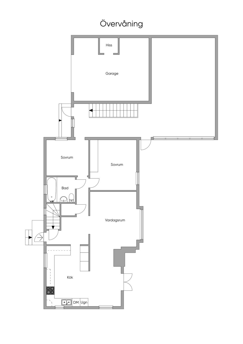 Planlösning entréplan