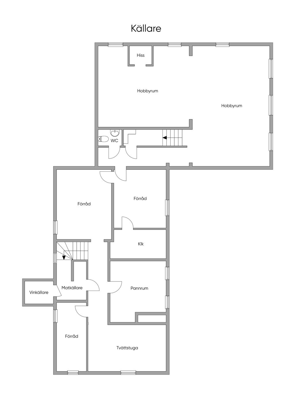 Planlösning källare