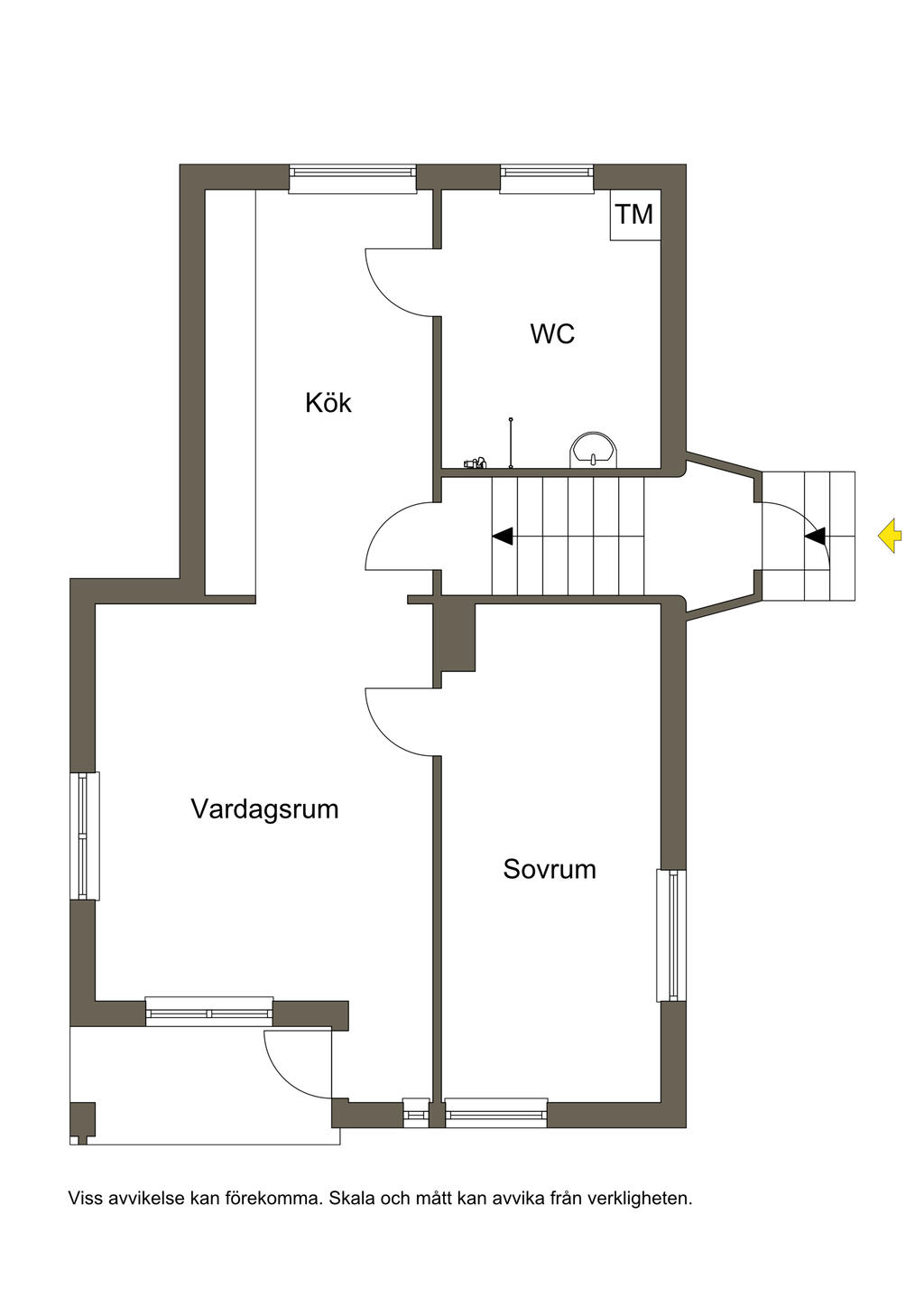 Planlösning. 