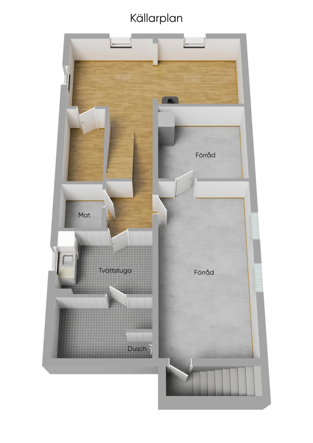 Källarplan 3D