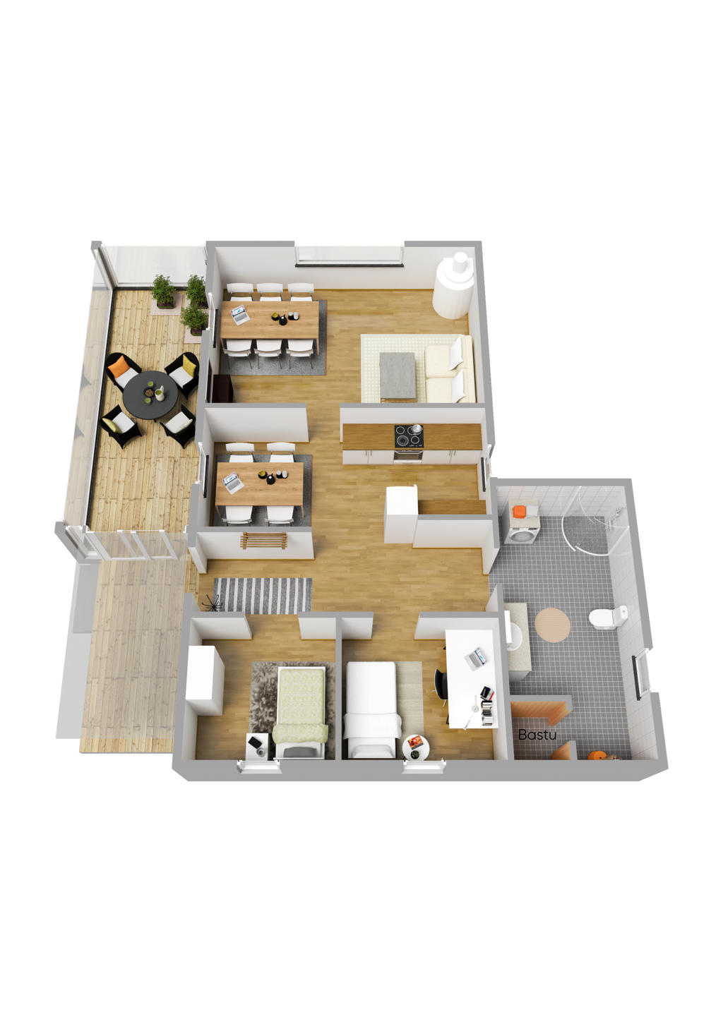 Planlösning 3D