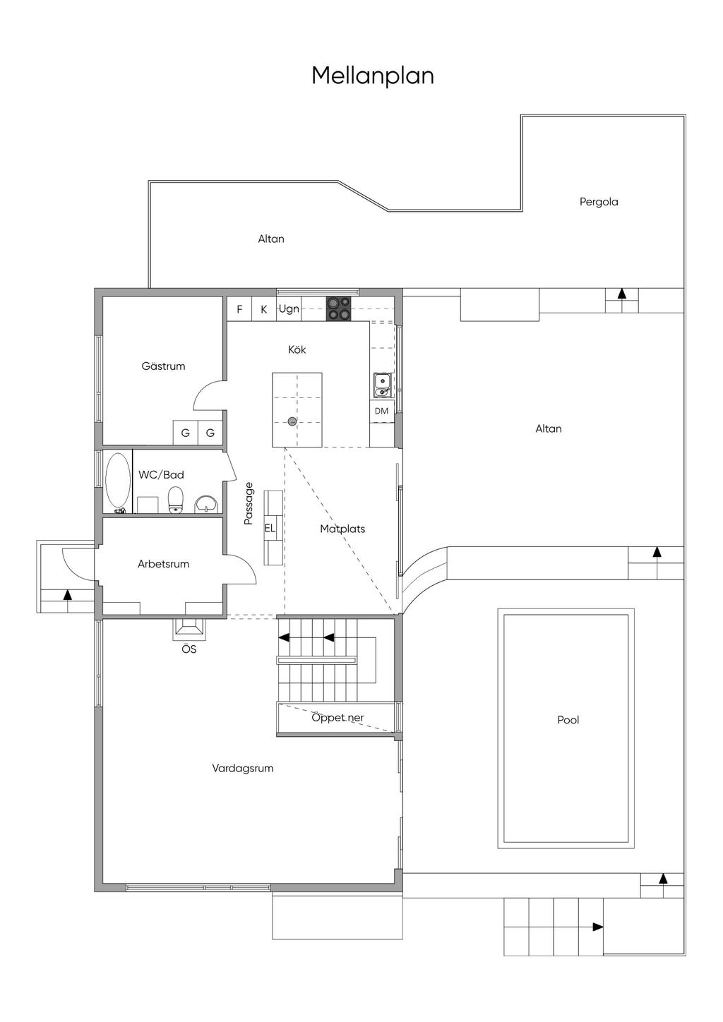 Planlösning mellanplan