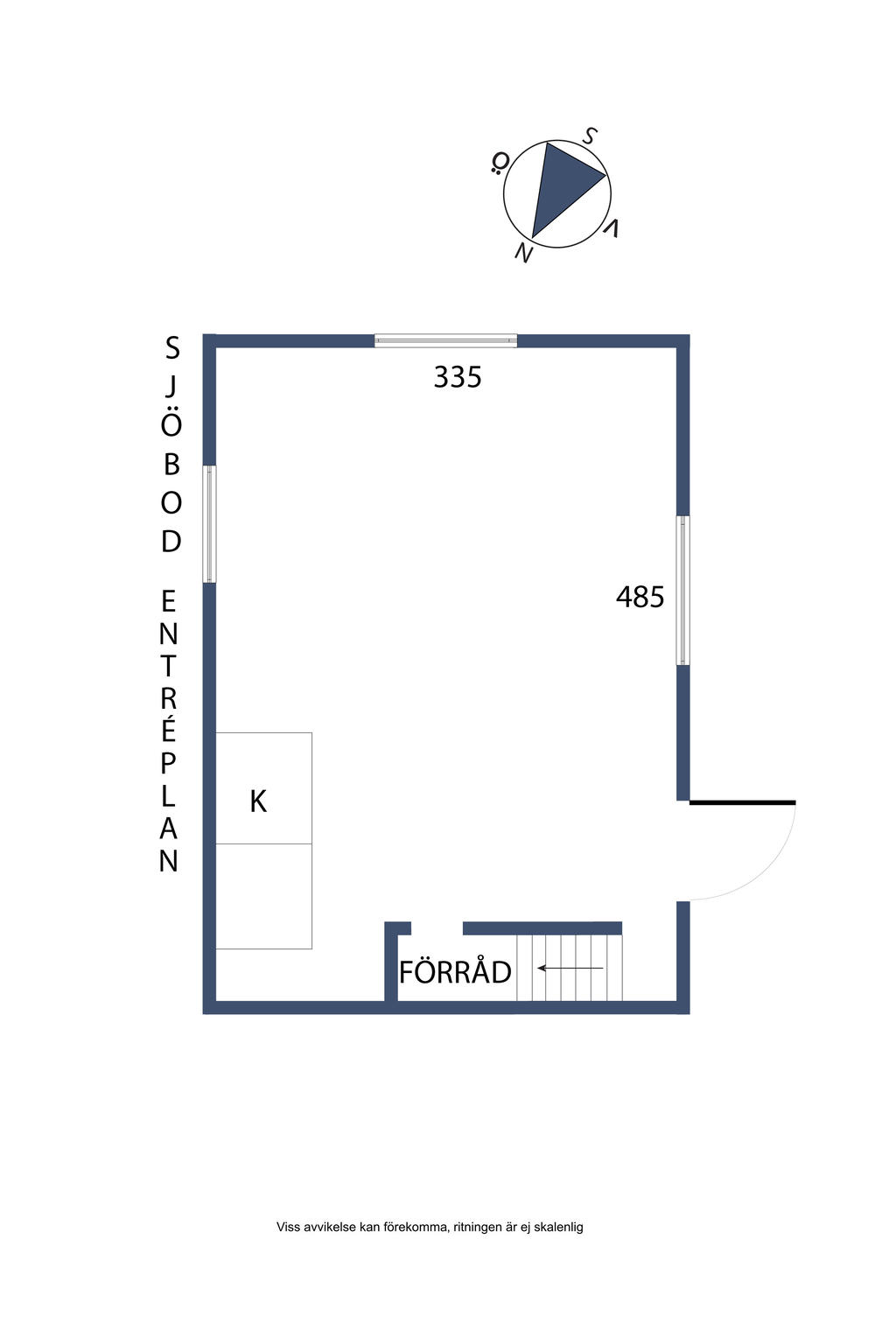 Planlösning, entréplan
