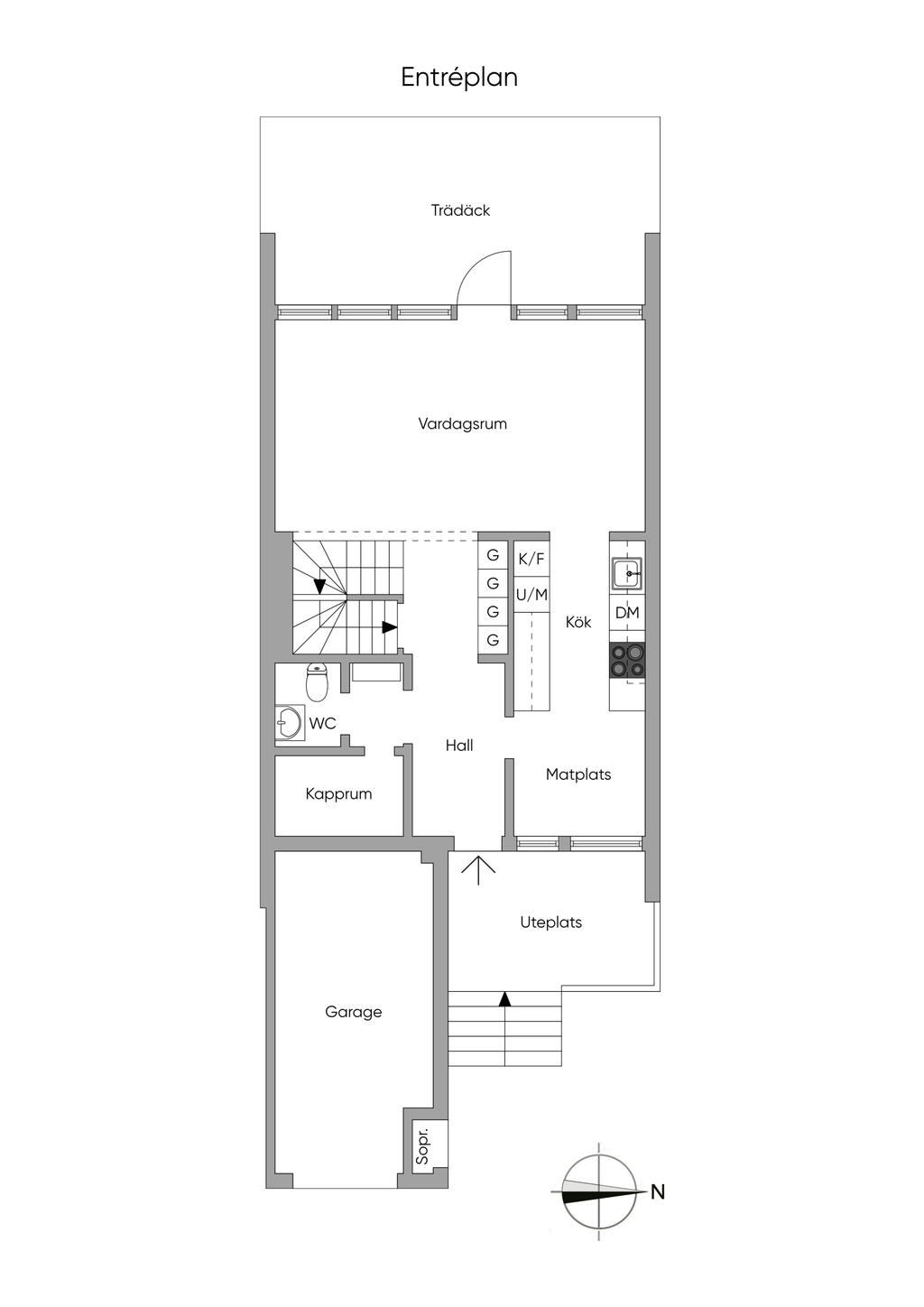 Entréplan, 2D