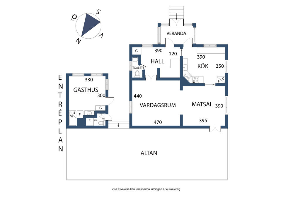 Planlösning, entréplan