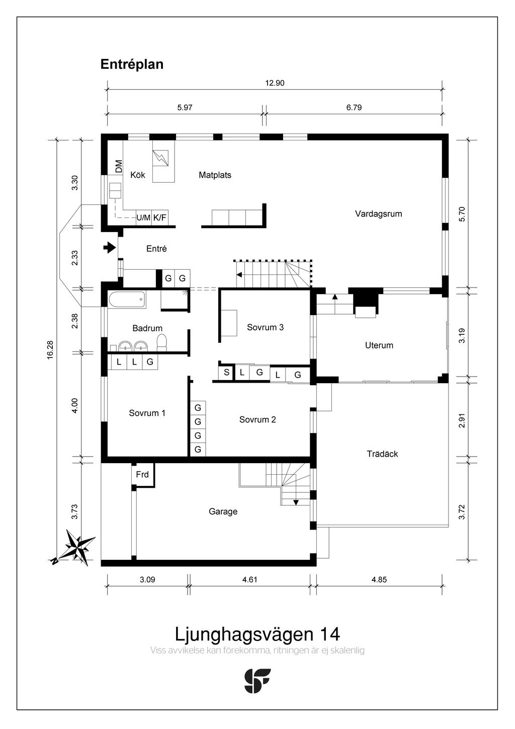 Planritning entréplan
