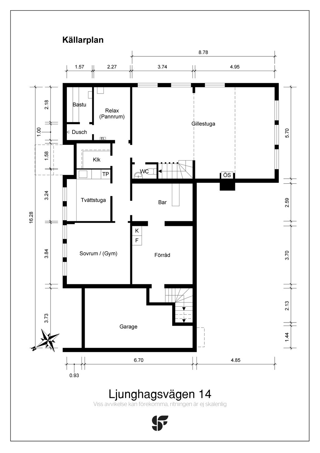 Planritning källarplan 