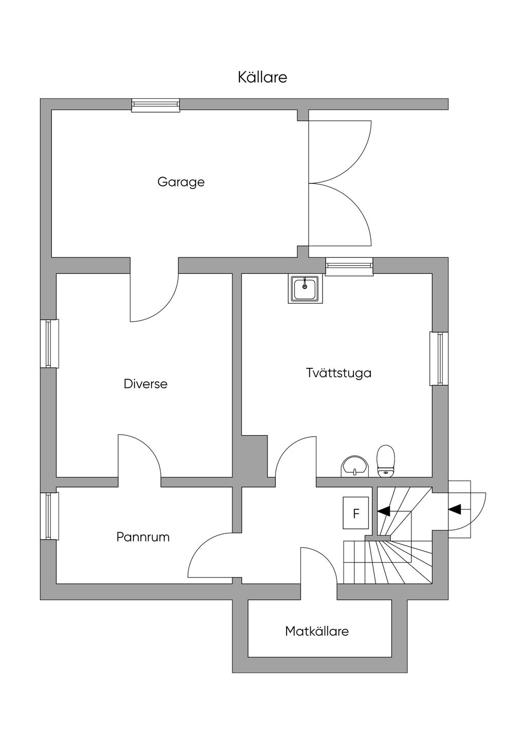 Planlösning Källare