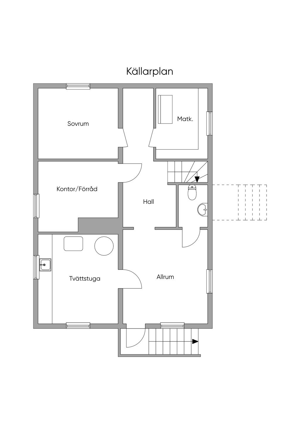 Planlösning källarplan