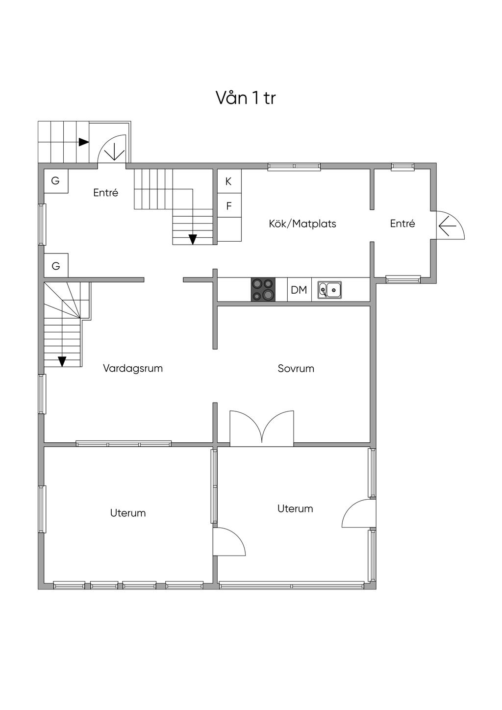 Planritning bottenplan