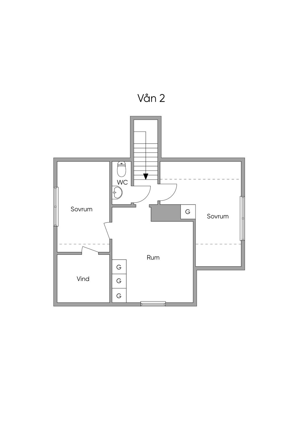 Planritning ovanplan