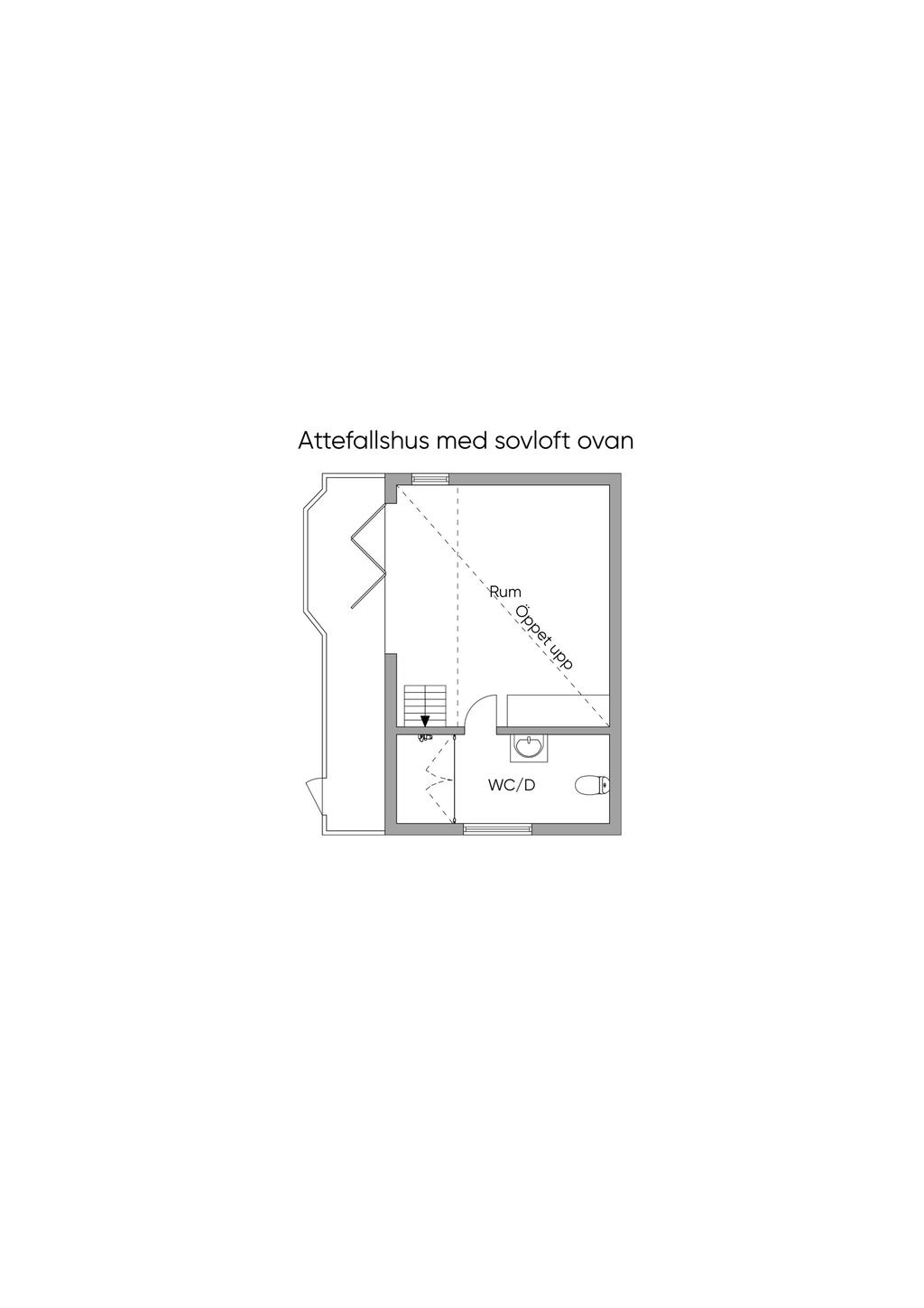 Planlösning Attefallshus