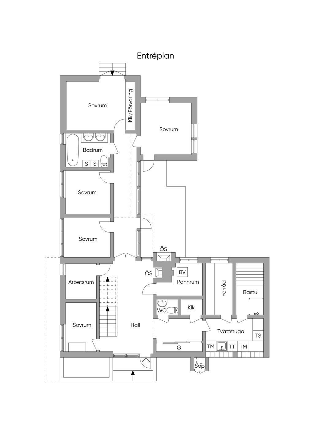 Planlösning entréplan