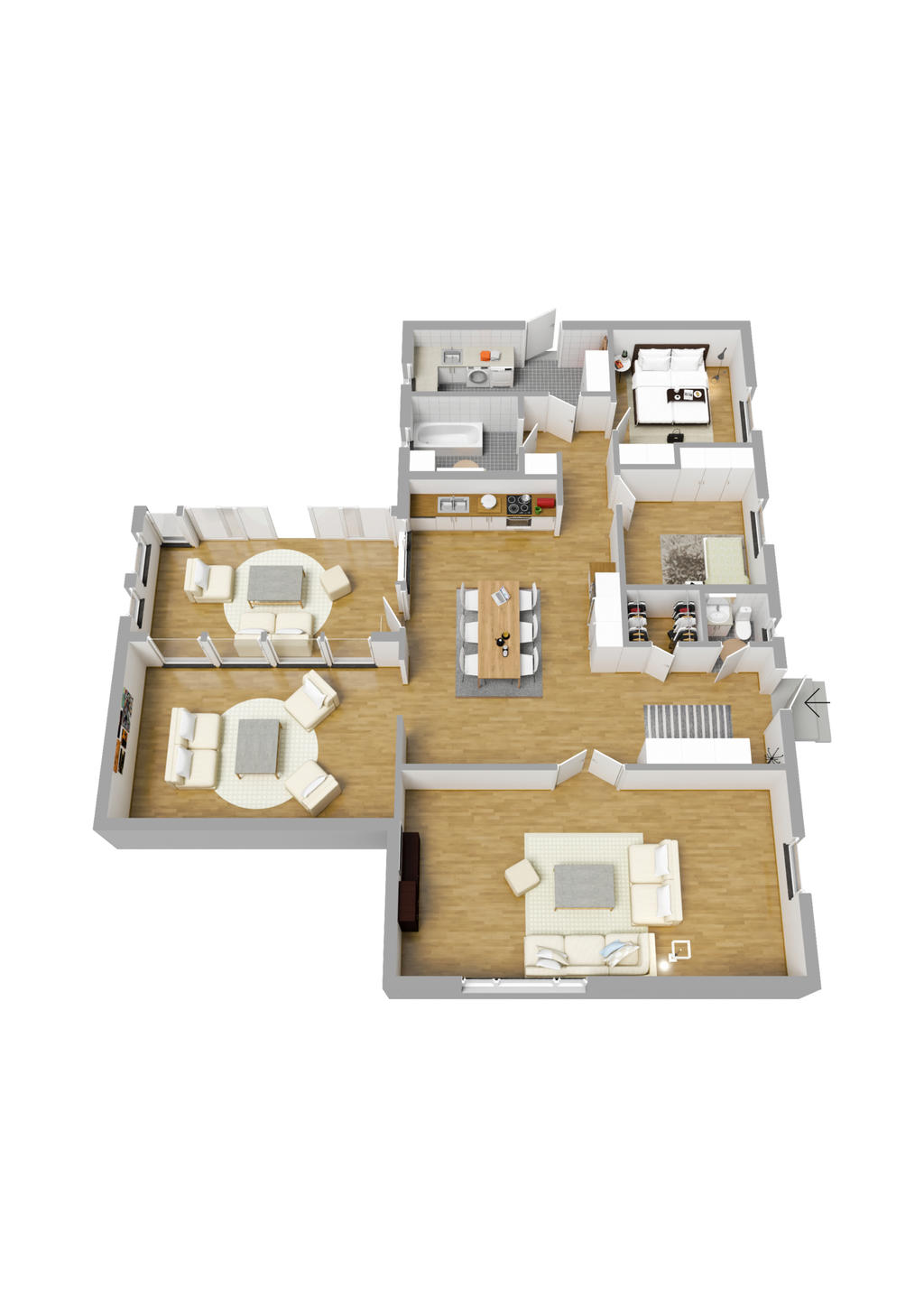 Planlösning 3D