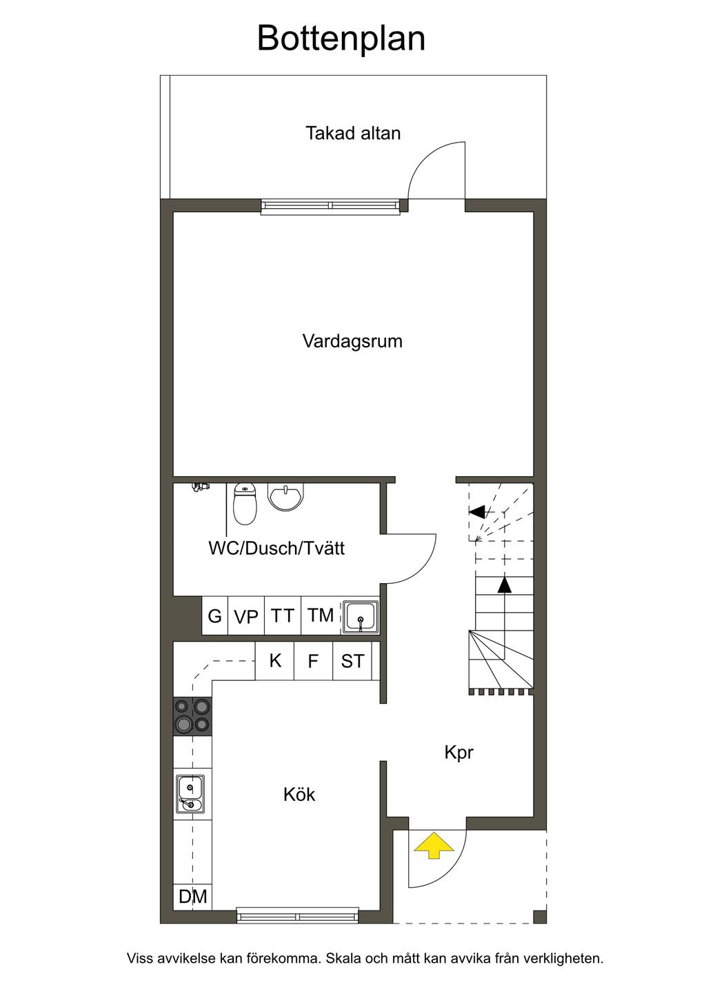 Planlösning Bottenplan