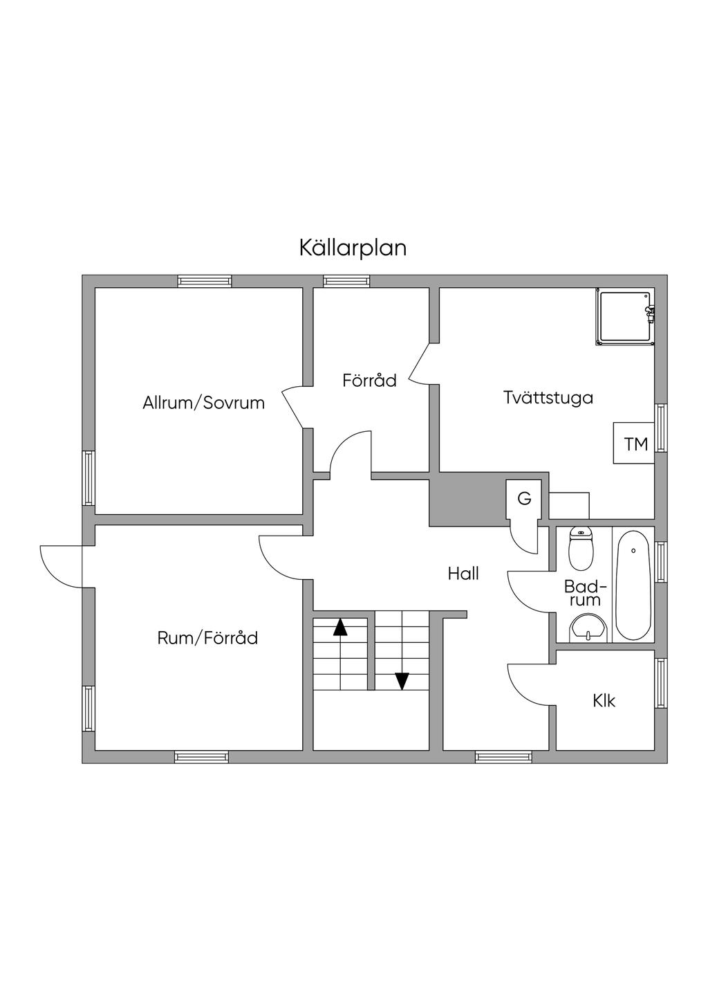 Planlösning Källarplan