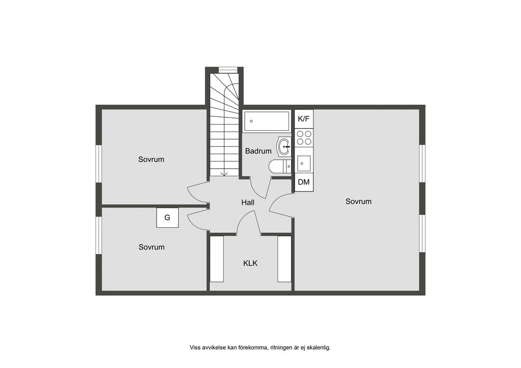 Planlösning övre plan