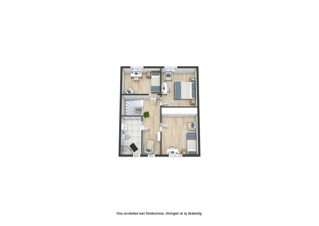 Planlösning övre plan