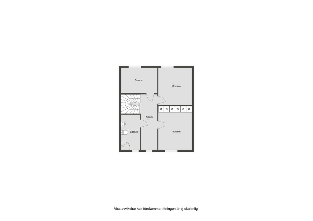 Planlösning övre plan