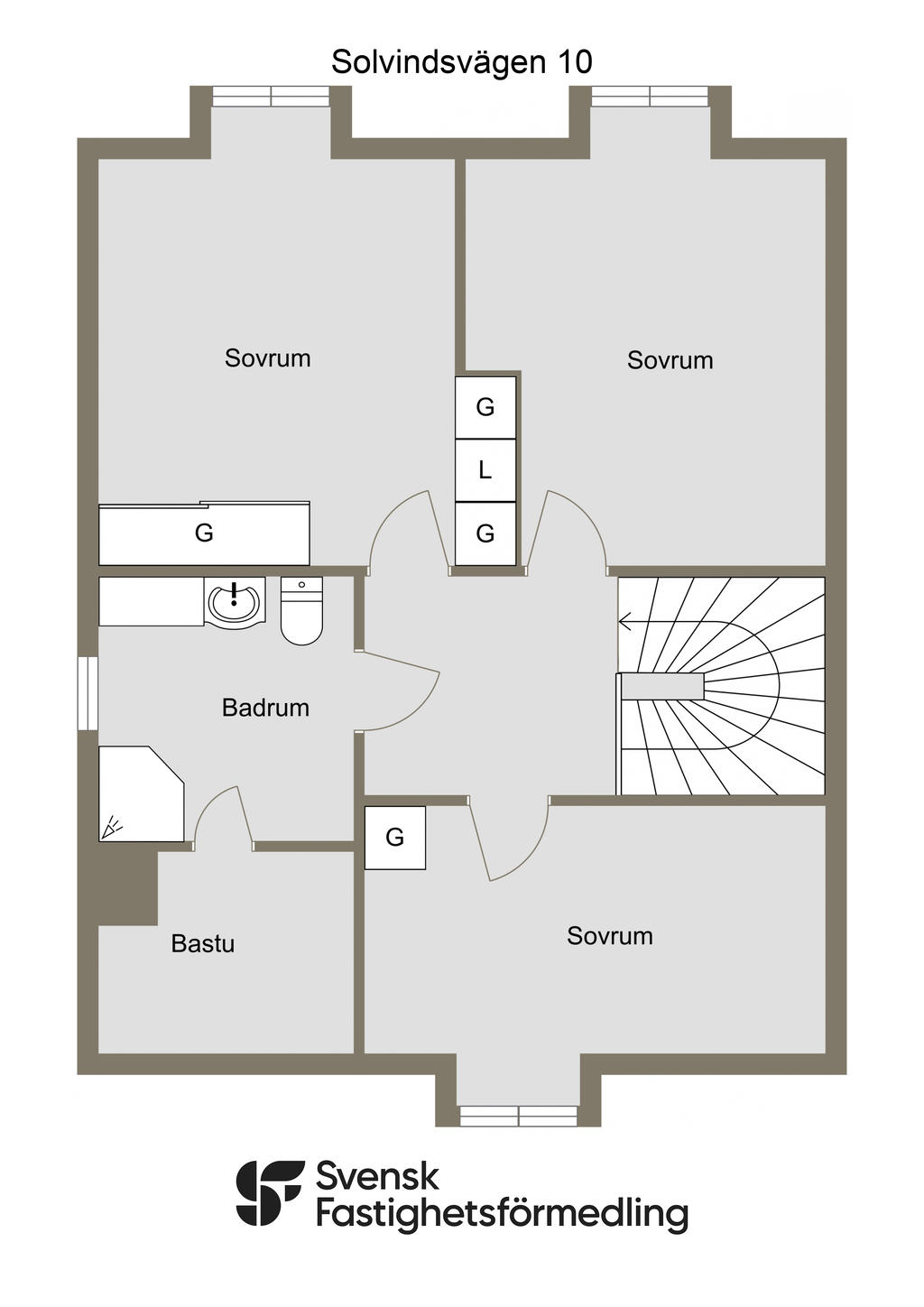 Planlösning övre plan