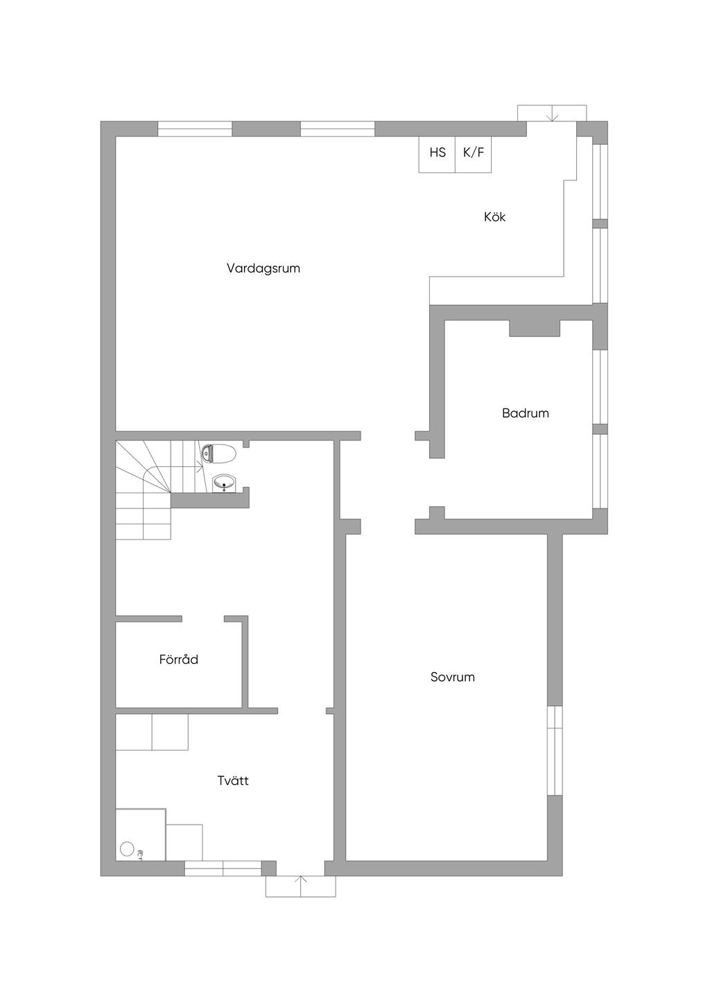 Lägenhet bottenplan
