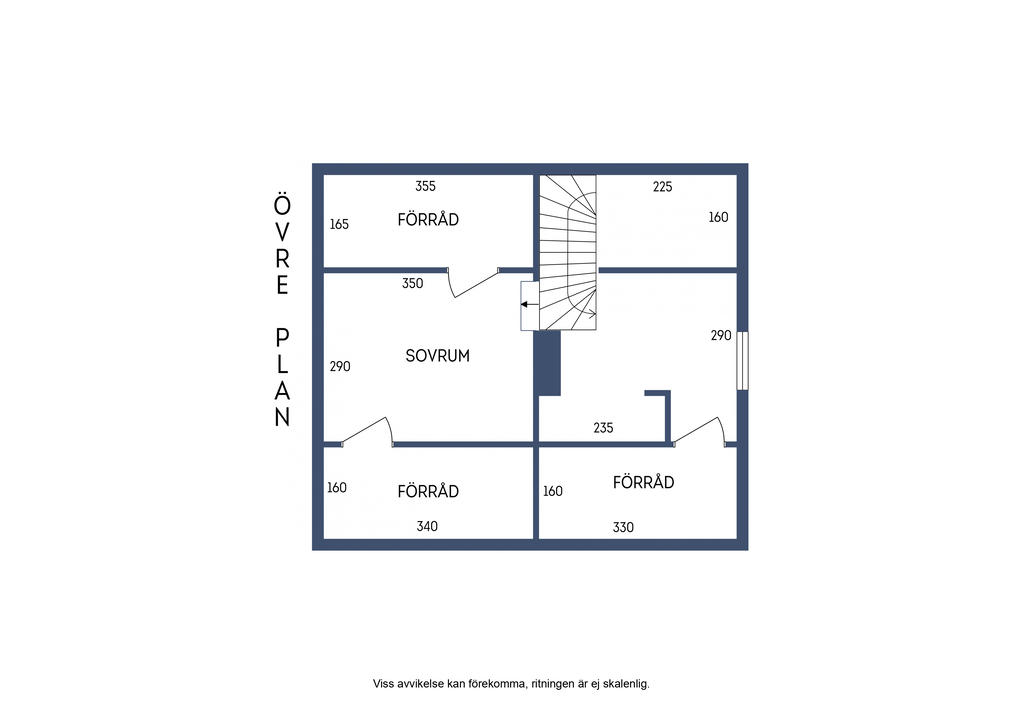 Planlösning, övre plan