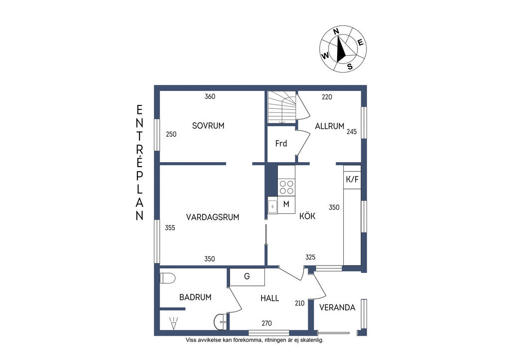 Planlösning, entréplan