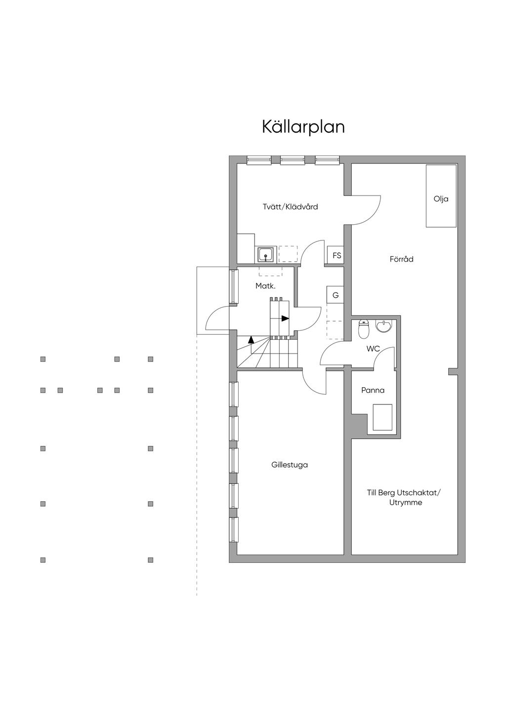 Planritning källarplan