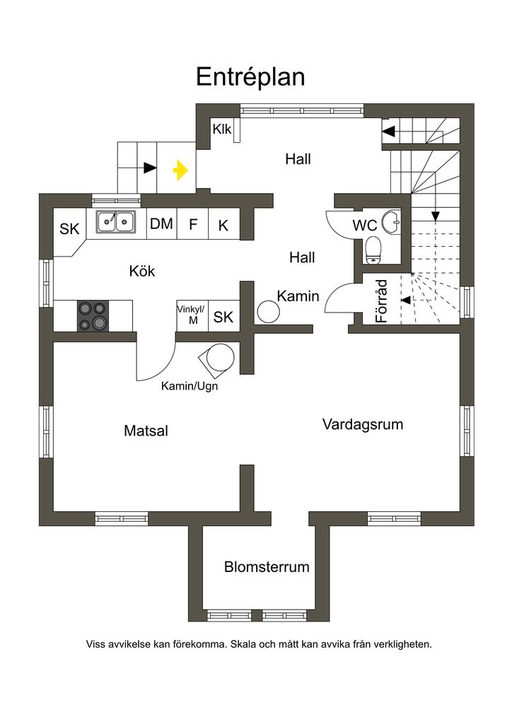 Entréplan, skiss