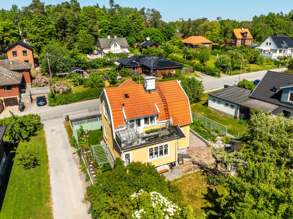 Drönarbild från SV